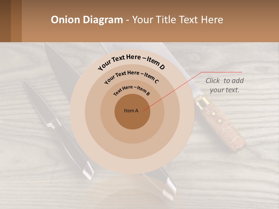 A Knife And A Cutting Board On A Table PowerPoint Template