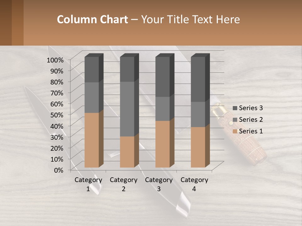 A Knife And A Cutting Board On A Table PowerPoint Template