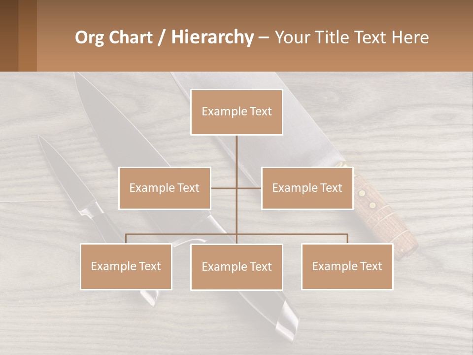 A Knife And A Cutting Board On A Table PowerPoint Template