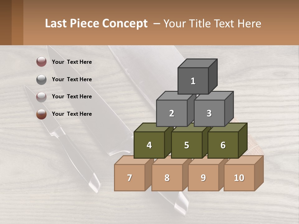 A Knife And A Cutting Board On A Table PowerPoint Template