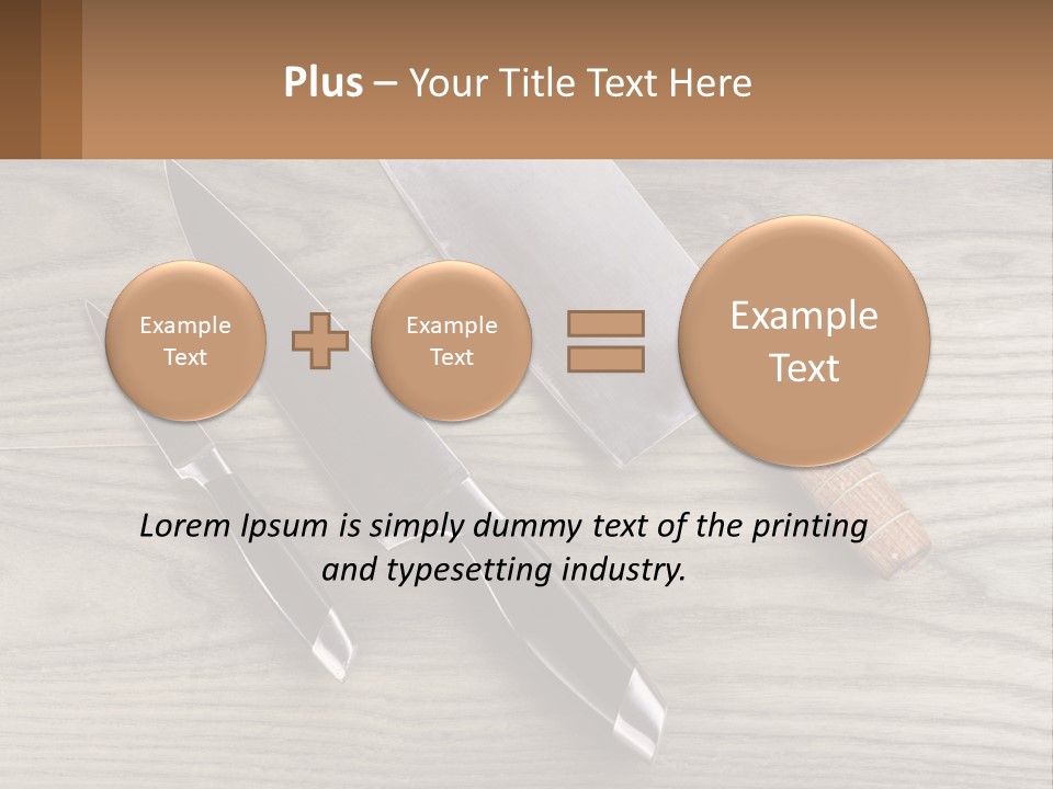 A Knife And A Cutting Board On A Table PowerPoint Template