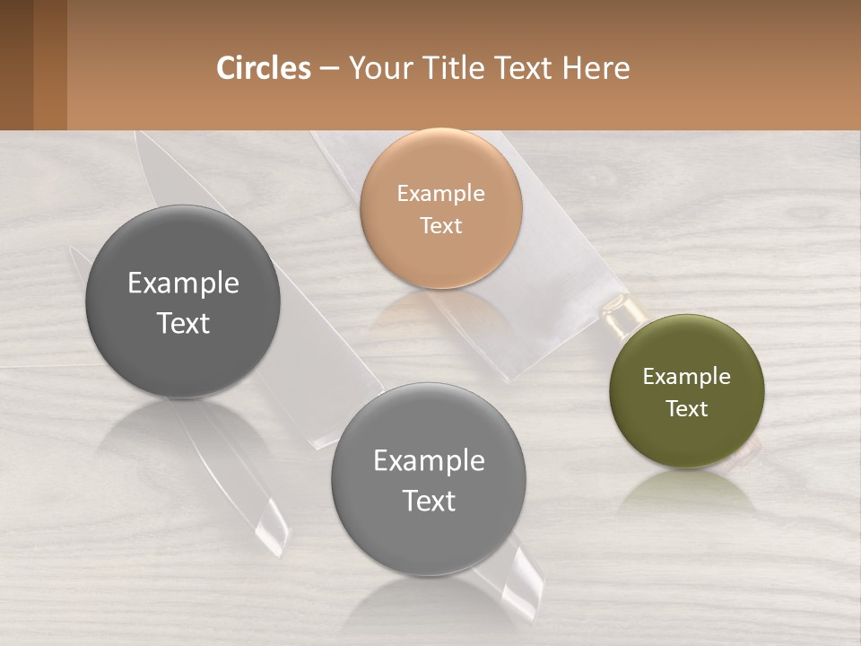 A Knife And A Cutting Board On A Table PowerPoint Template