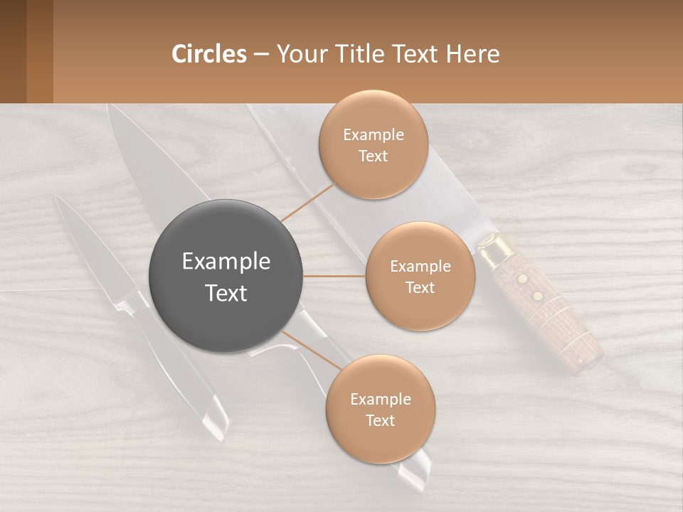 A Knife And A Cutting Board On A Table PowerPoint Template