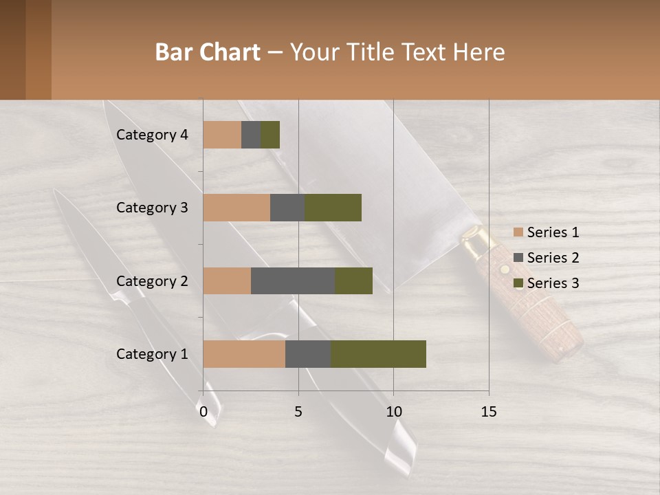 A Knife And A Cutting Board On A Table PowerPoint Template