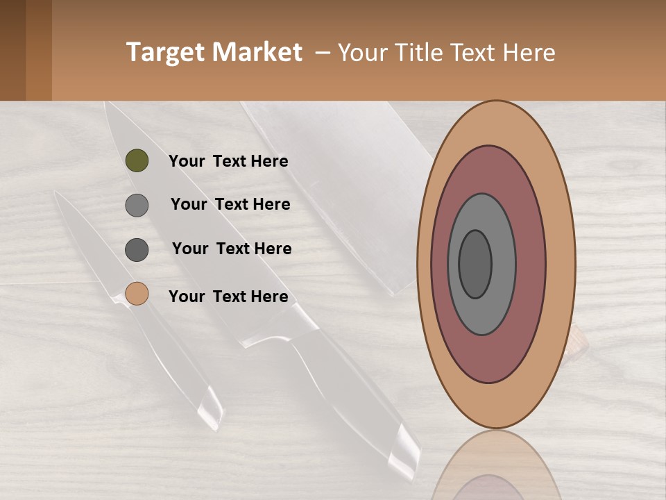 A Knife And A Cutting Board On A Table PowerPoint Template