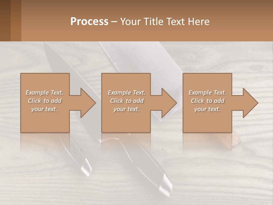 A Knife And A Cutting Board On A Table PowerPoint Template