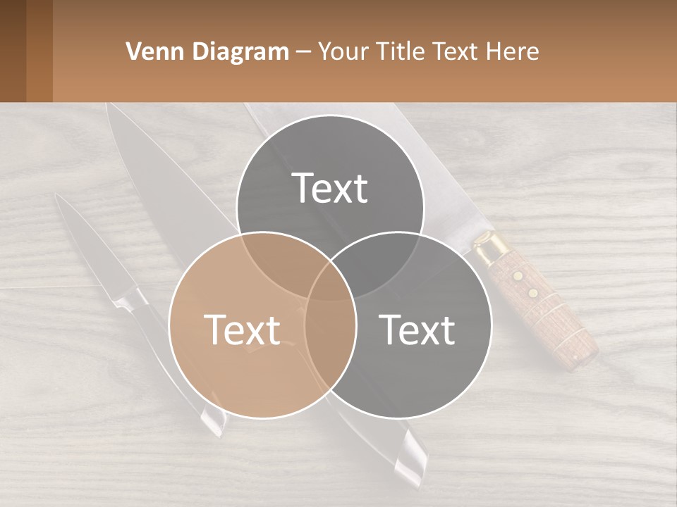 A Knife And A Cutting Board On A Table PowerPoint Template
