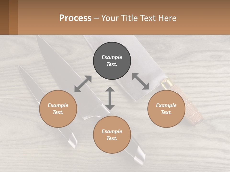 A Knife And A Cutting Board On A Table PowerPoint Template