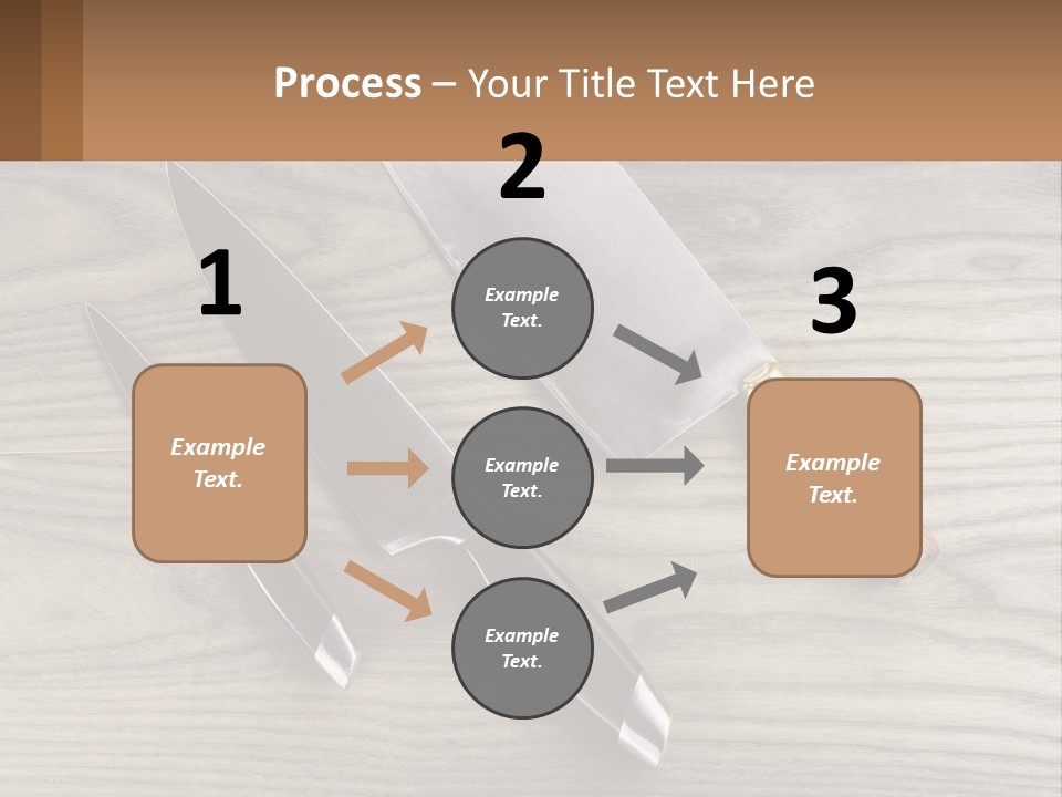 A Knife And A Cutting Board On A Table PowerPoint Template