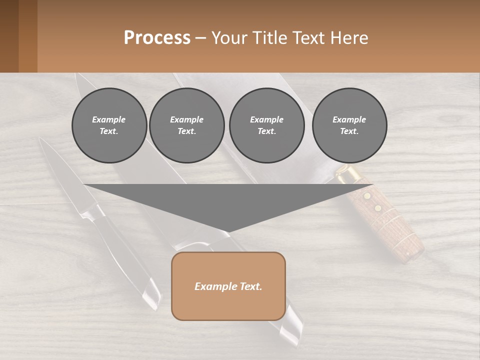 A Knife And A Cutting Board On A Table PowerPoint Template