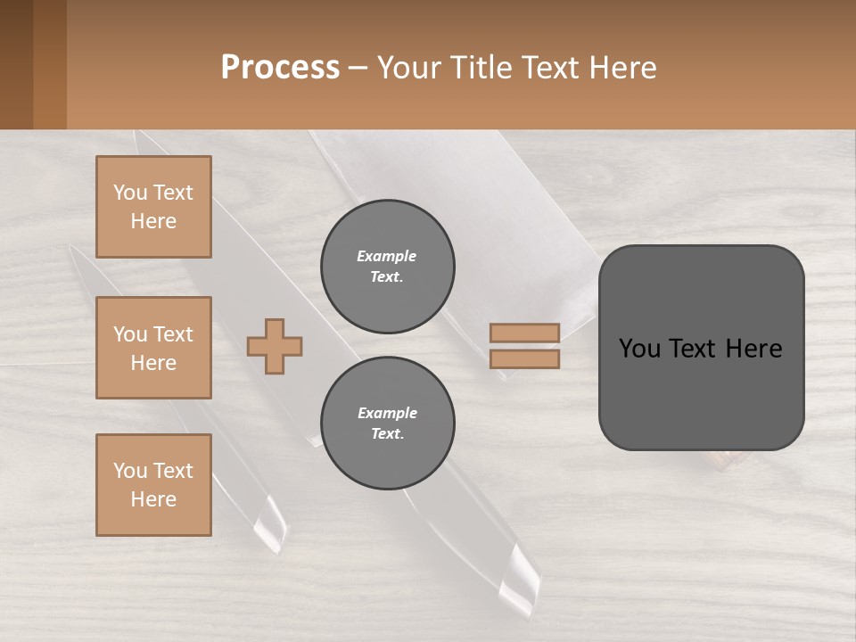 A Knife And A Cutting Board On A Table PowerPoint Template