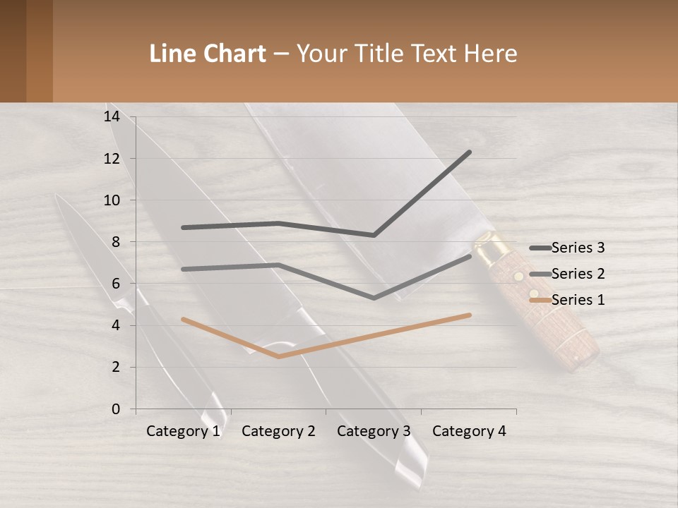 A Knife And A Cutting Board On A Table PowerPoint Template