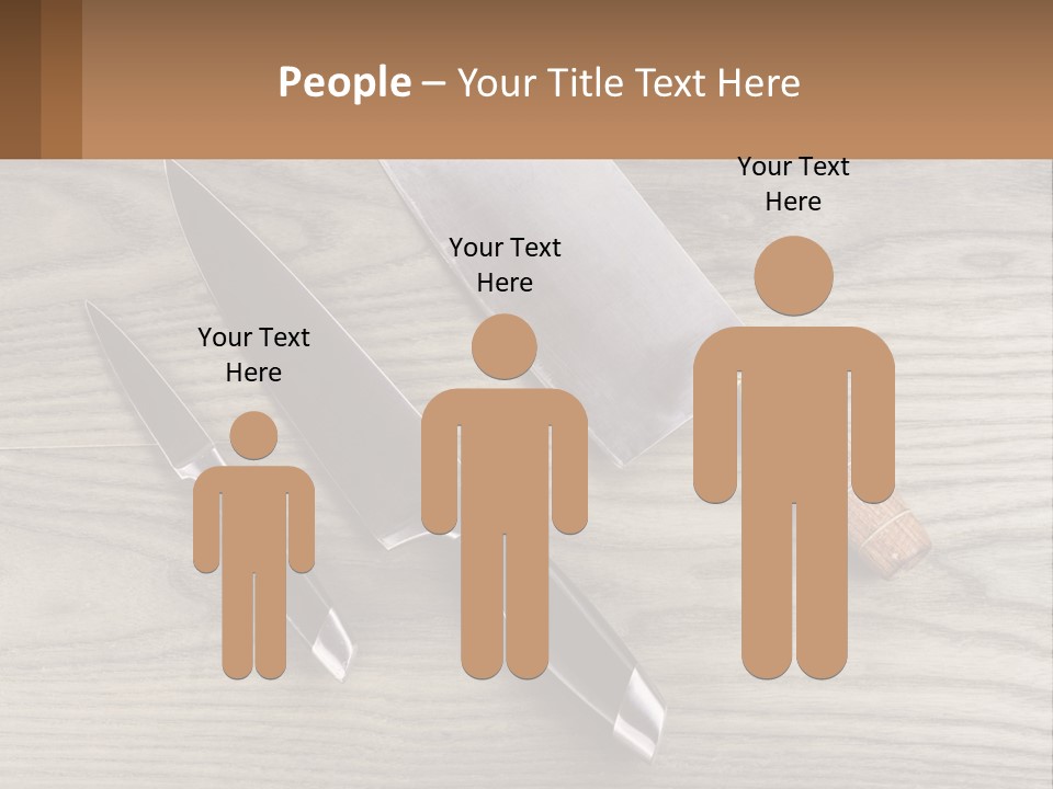 A Knife And A Cutting Board On A Table PowerPoint Template