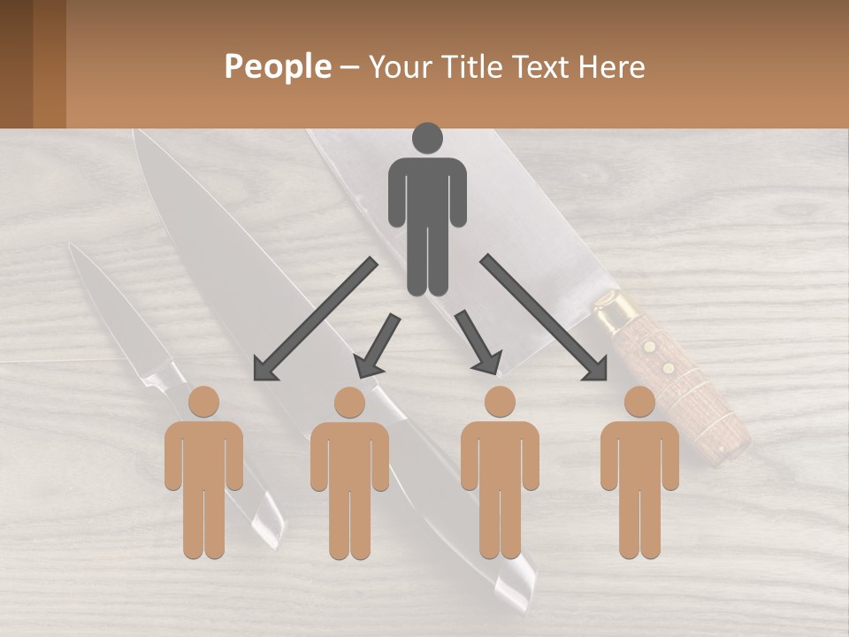 A Knife And A Cutting Board On A Table PowerPoint Template