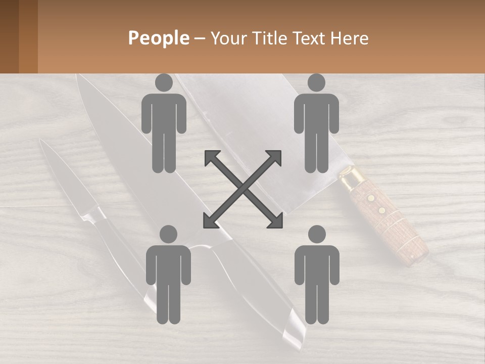A Knife And A Cutting Board On A Table PowerPoint Template