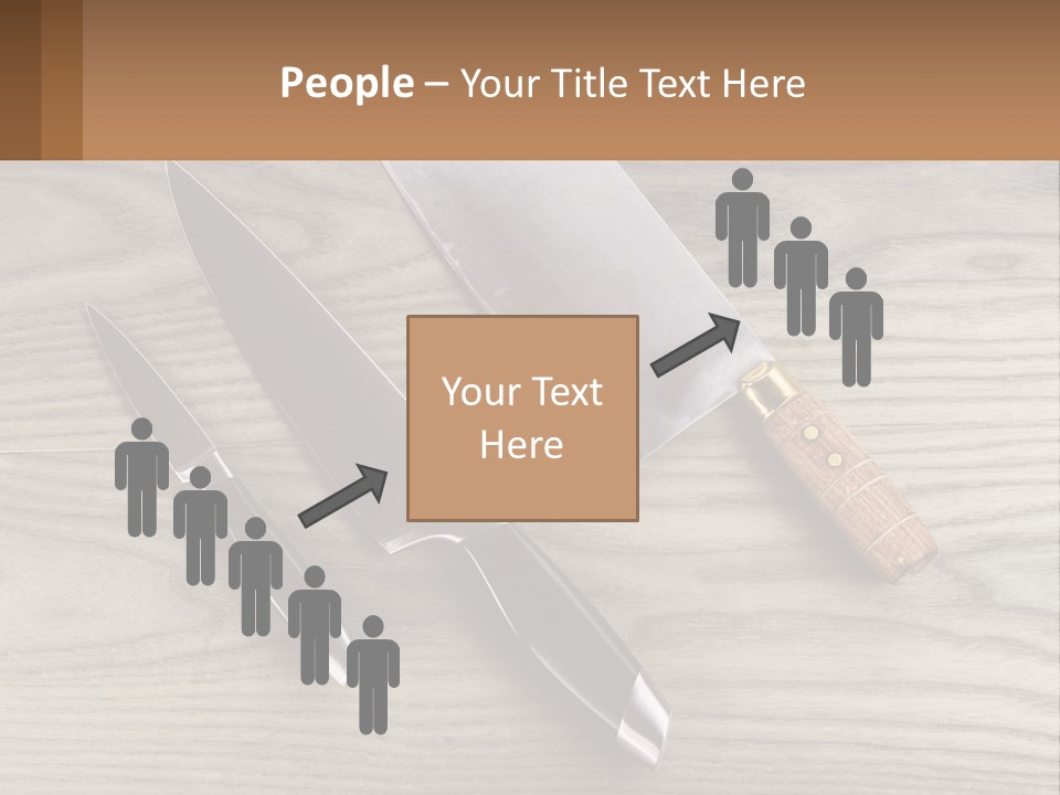 A Knife And A Cutting Board On A Table PowerPoint Template