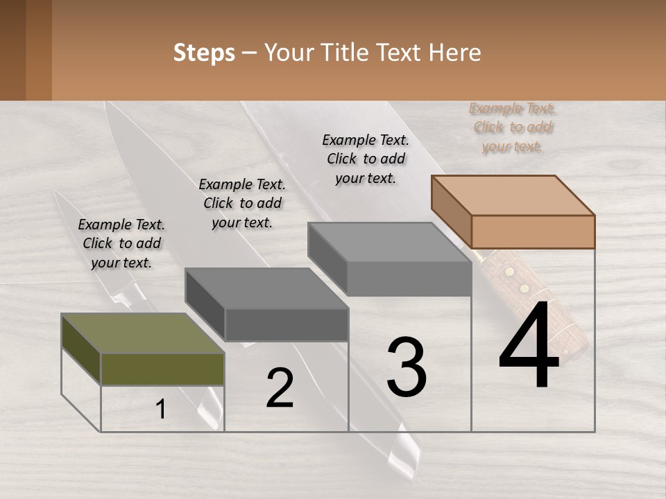 A Knife And A Cutting Board On A Table PowerPoint Template