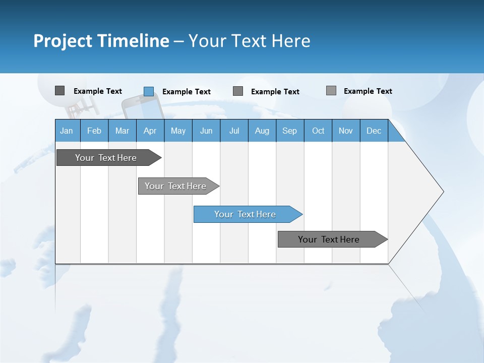 A Group Of Cell Phones Sitting On Top Of A Globe PowerPoint Template