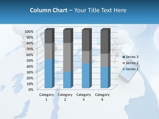 A Group Of Cell Phones Sitting On Top Of A Globe PowerPoint Template
