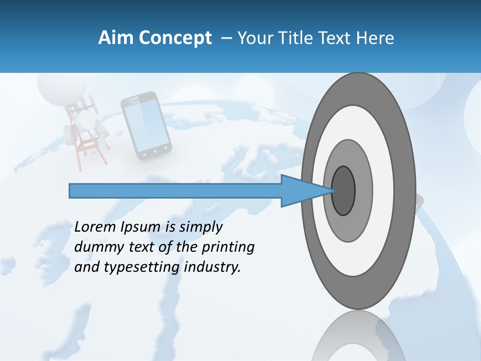 A Group Of Cell Phones Sitting On Top Of A Globe PowerPoint Template