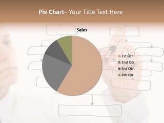A Man Writing On A White Board With A Marker PowerPoint Template