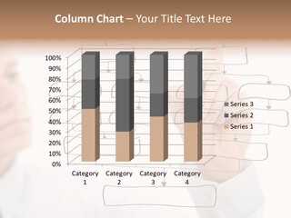 A Man Writing On A White Board With A Marker PowerPoint Template