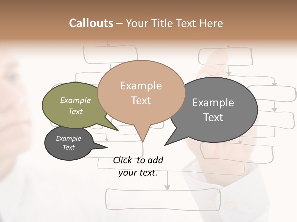 A Man Writing On A White Board With A Marker PowerPoint Template