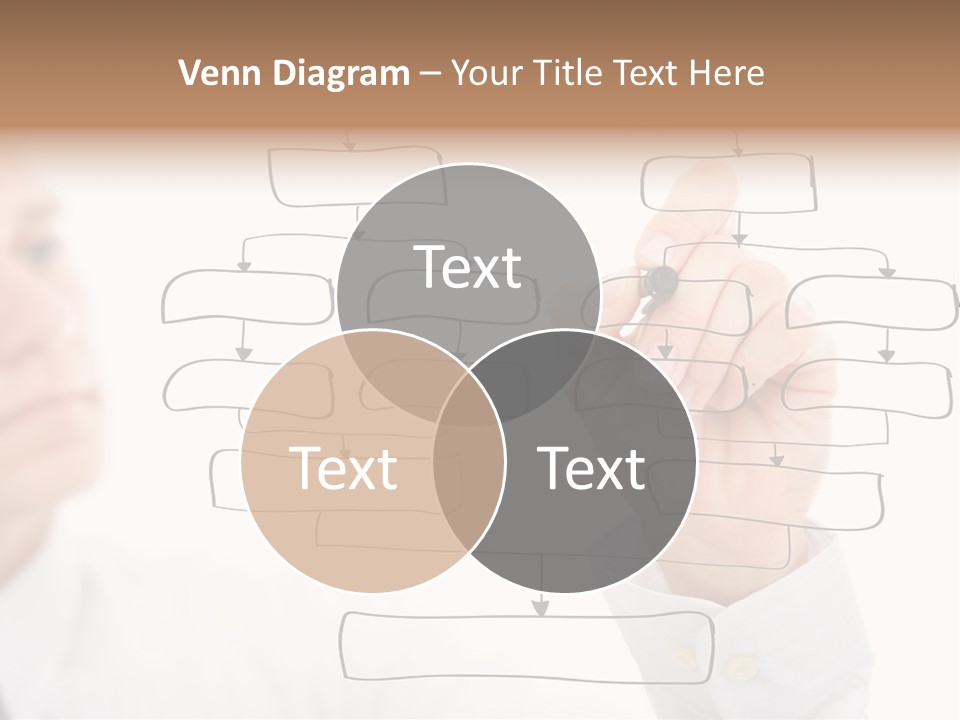 A Man Writing On A White Board With A Marker PowerPoint Template