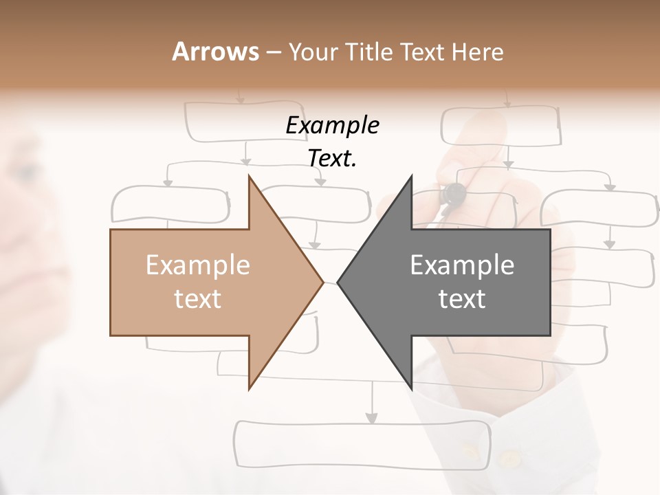 A Man Writing On A White Board With A Marker PowerPoint Template