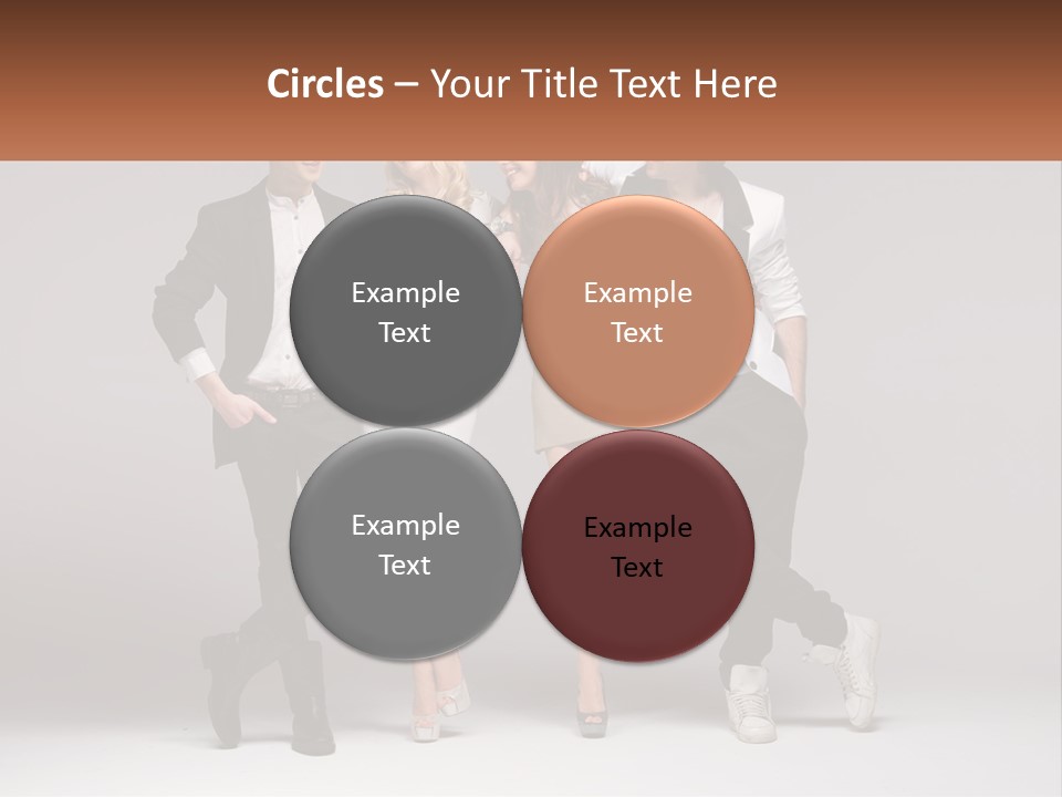 A Group Of People Standing Next To Each Other Holding A Sign PowerPoint Template