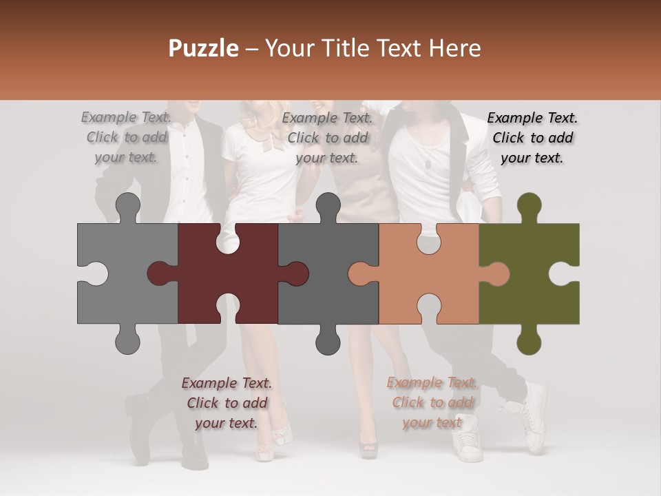 A Group Of People Standing Next To Each Other Holding A Sign PowerPoint Template