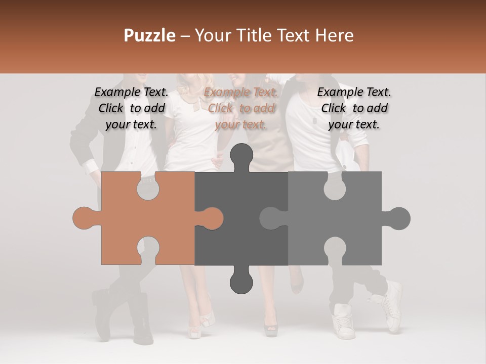A Group Of People Standing Next To Each Other Holding A Sign PowerPoint Template