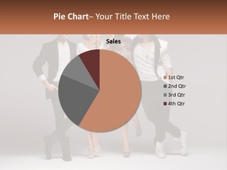 A Group Of People Standing Next To Each Other Holding A Sign PowerPoint Template