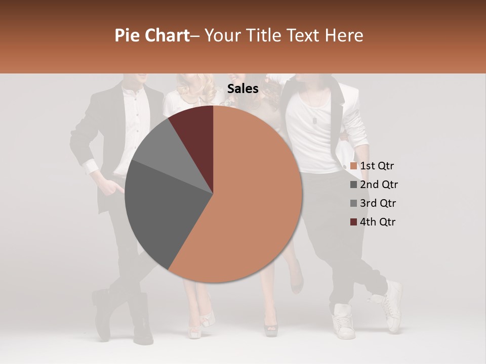 A Group Of People Standing Next To Each Other Holding A Sign PowerPoint Template