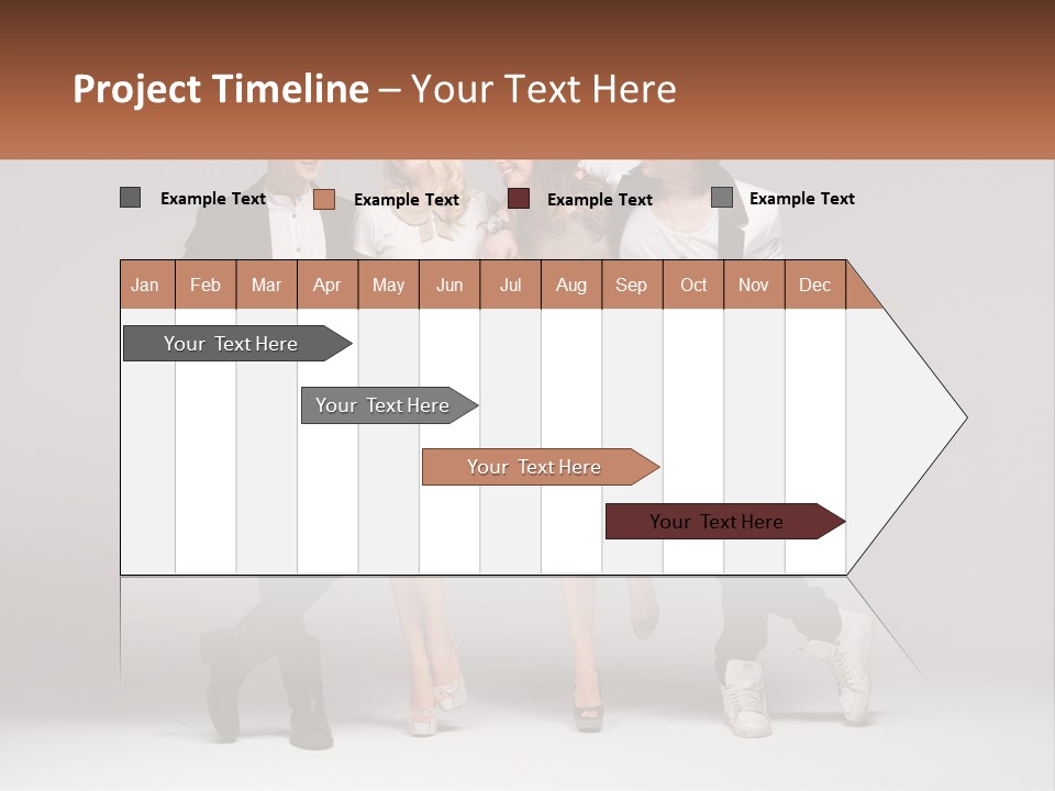 A Group Of People Standing Next To Each Other Holding A Sign PowerPoint Template