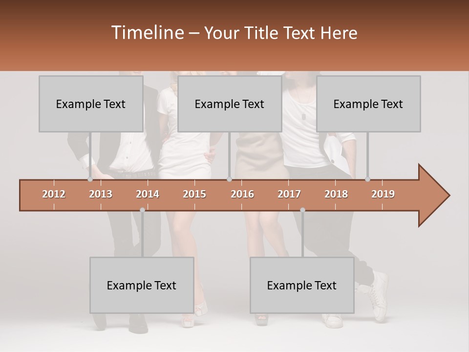 A Group Of People Standing Next To Each Other Holding A Sign PowerPoint Template