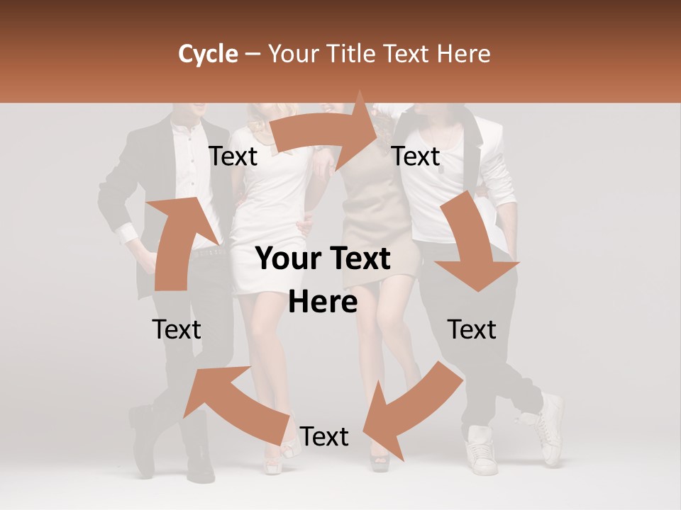 A Group Of People Standing Next To Each Other Holding A Sign PowerPoint Template