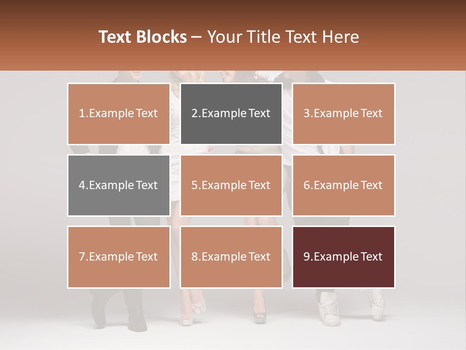 A Group Of People Standing Next To Each Other Holding A Sign PowerPoint Template