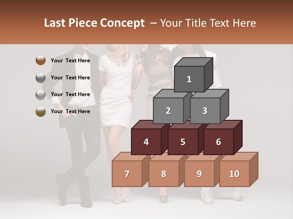 A Group Of People Standing Next To Each Other Holding A Sign PowerPoint Template