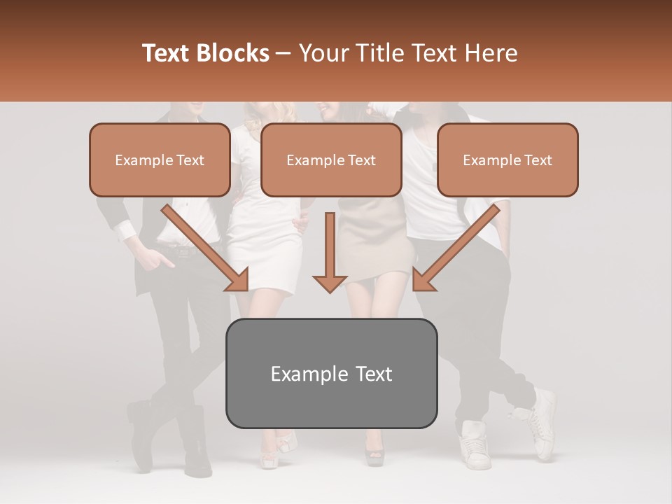 A Group Of People Standing Next To Each Other Holding A Sign PowerPoint Template