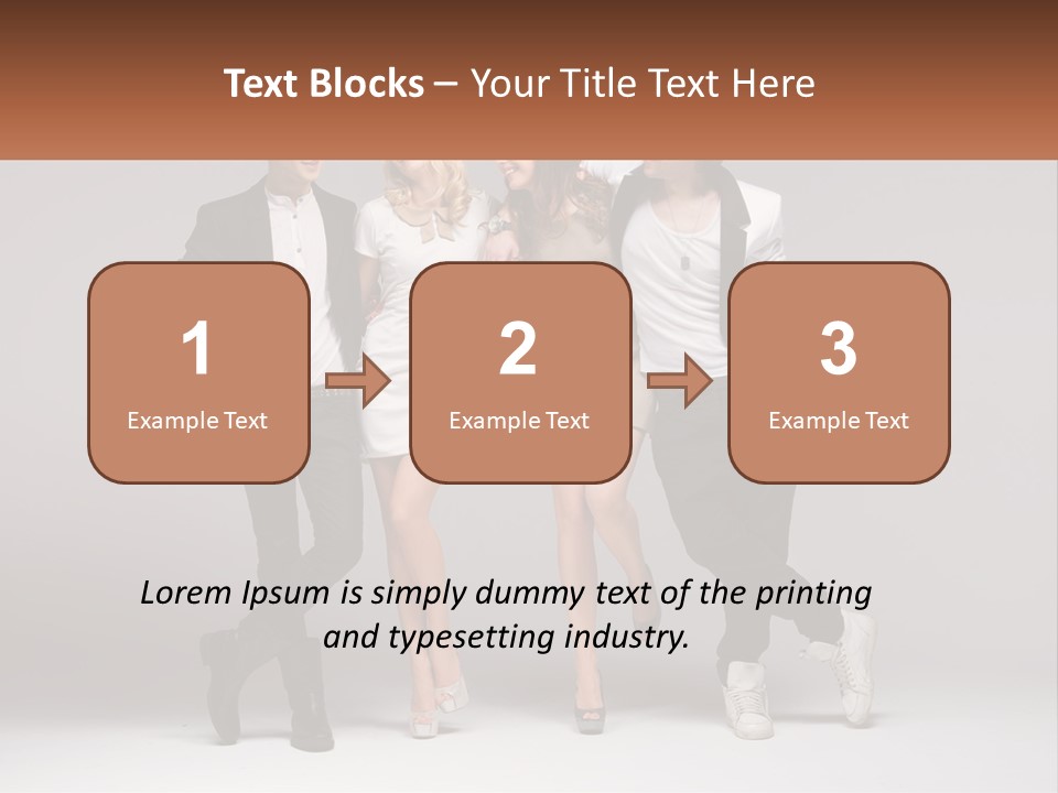 A Group Of People Standing Next To Each Other Holding A Sign PowerPoint Template