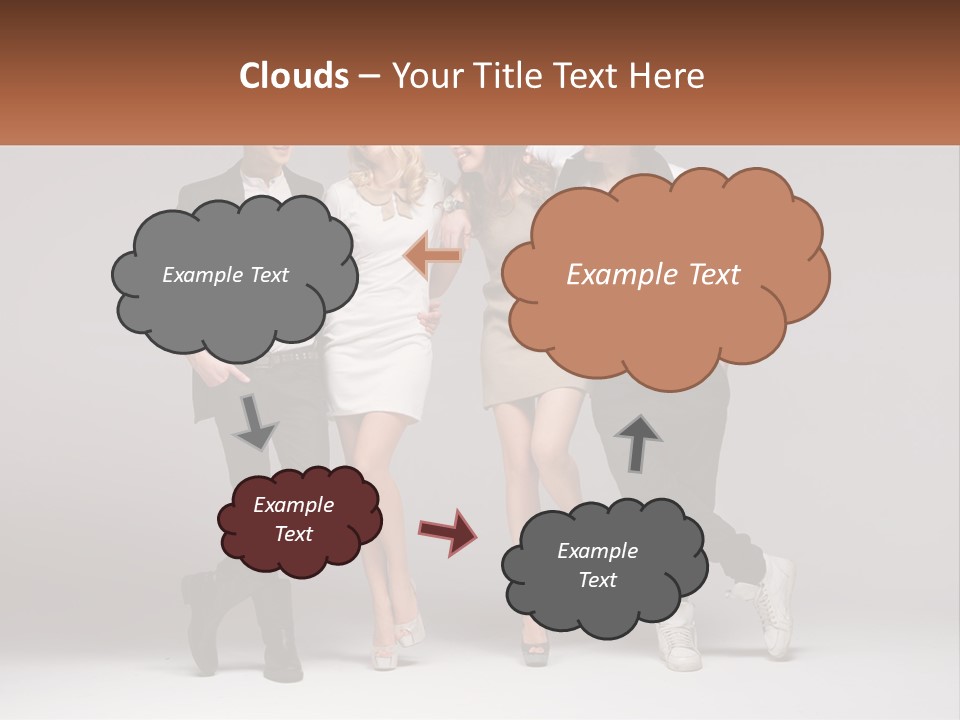 A Group Of People Standing Next To Each Other Holding A Sign PowerPoint Template