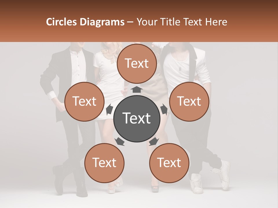 A Group Of People Standing Next To Each Other Holding A Sign PowerPoint Template