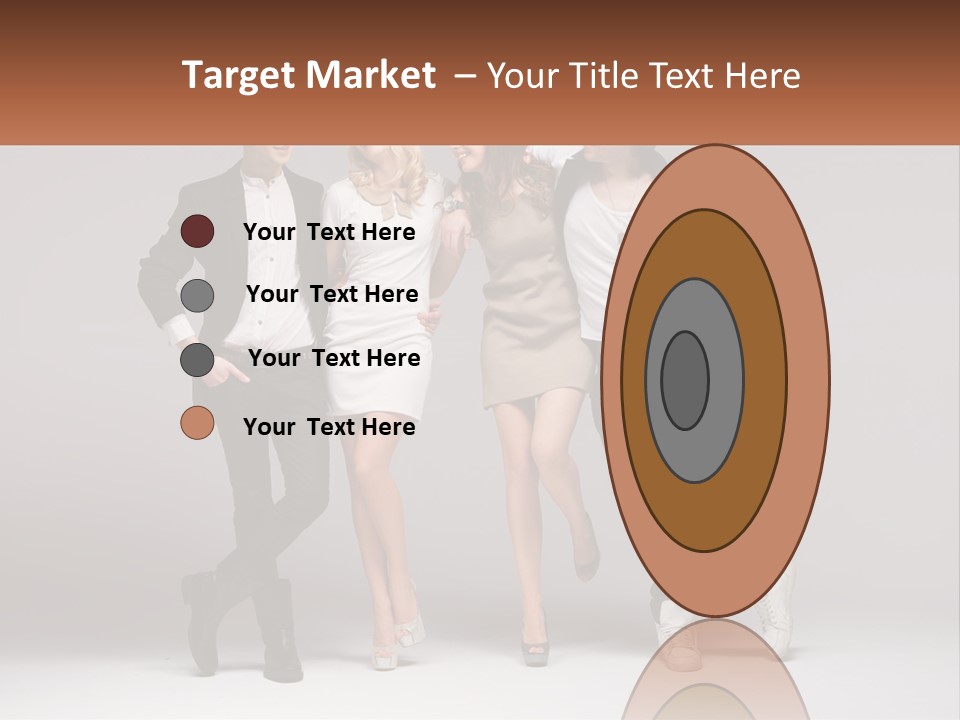 A Group Of People Standing Next To Each Other Holding A Sign PowerPoint Template