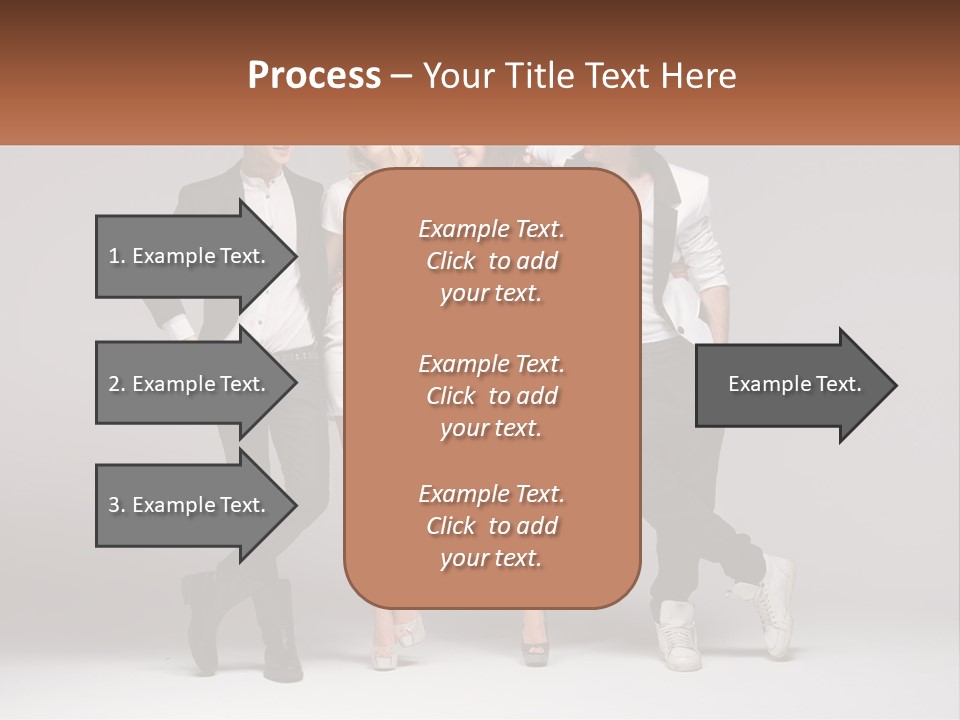 A Group Of People Standing Next To Each Other Holding A Sign PowerPoint Template