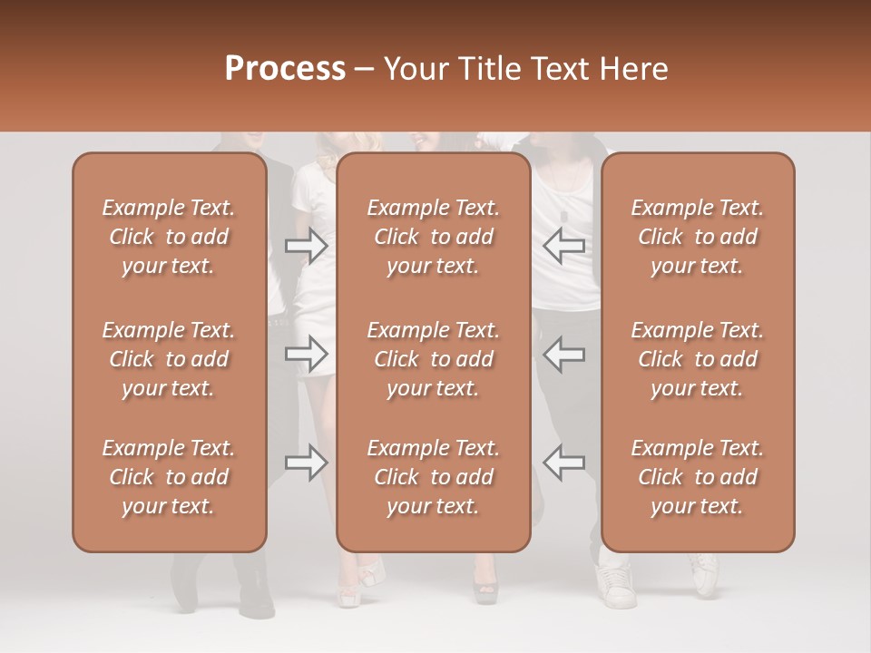 A Group Of People Standing Next To Each Other Holding A Sign PowerPoint Template