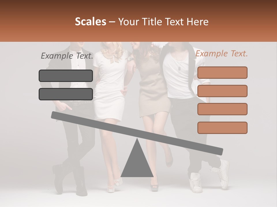 A Group Of People Standing Next To Each Other Holding A Sign PowerPoint Template