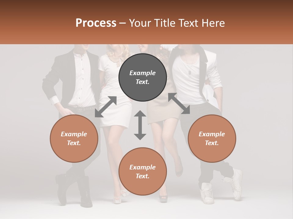 A Group Of People Standing Next To Each Other Holding A Sign PowerPoint Template