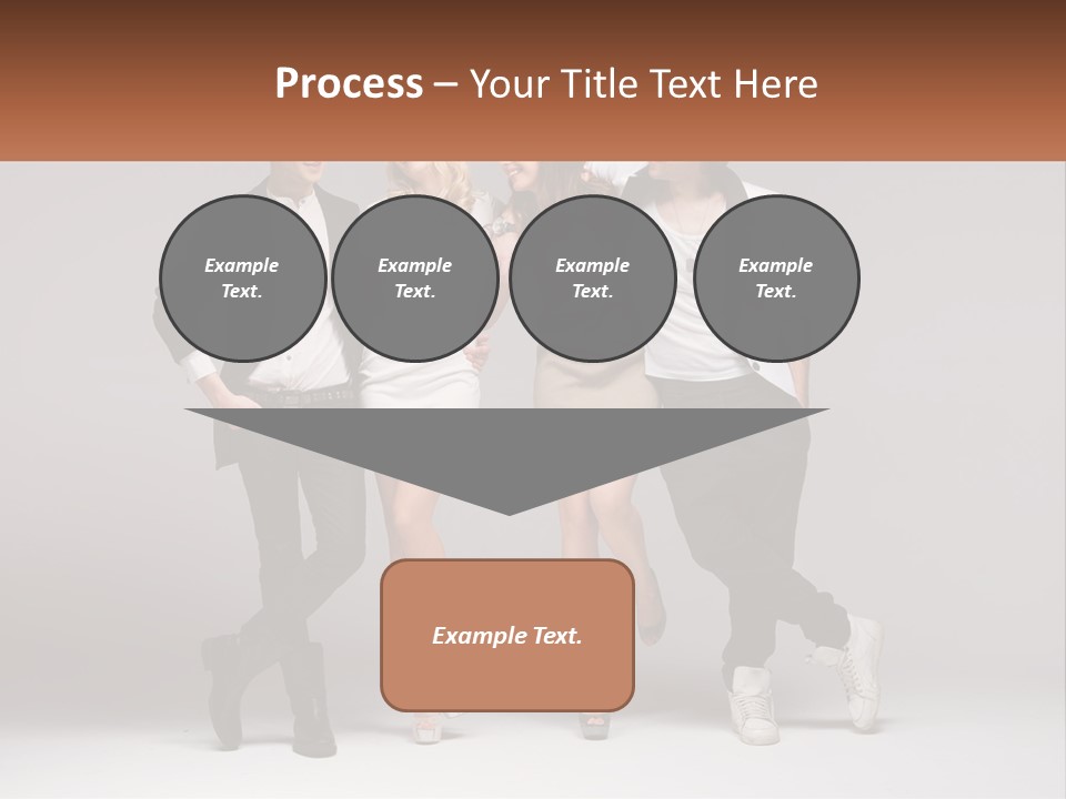 A Group Of People Standing Next To Each Other Holding A Sign PowerPoint Template