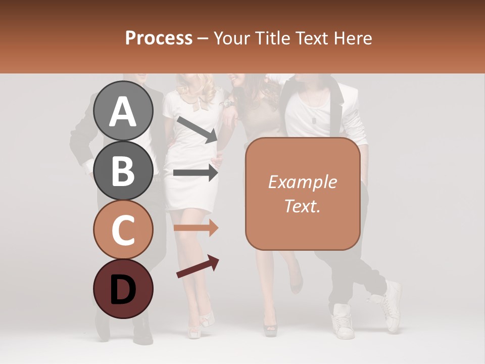 A Group Of People Standing Next To Each Other Holding A Sign PowerPoint Template